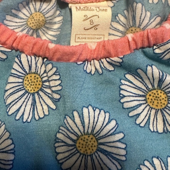 Matilda Jane Enchanted Garden Flower Pajama Set Size 8 - Picture 4 of 12